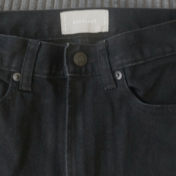🎄3/$15 *HP* Everlane High Waisted Black Boyfriend Jeans - Picture 5 of 6